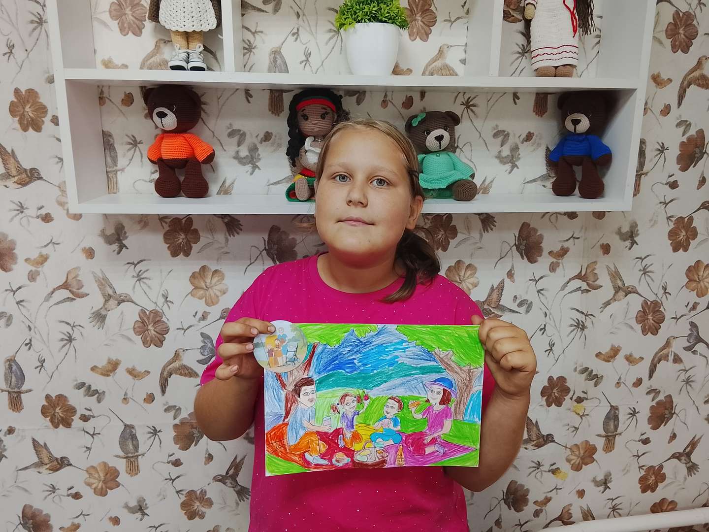 Рисунок "Весёлый летний пикник".