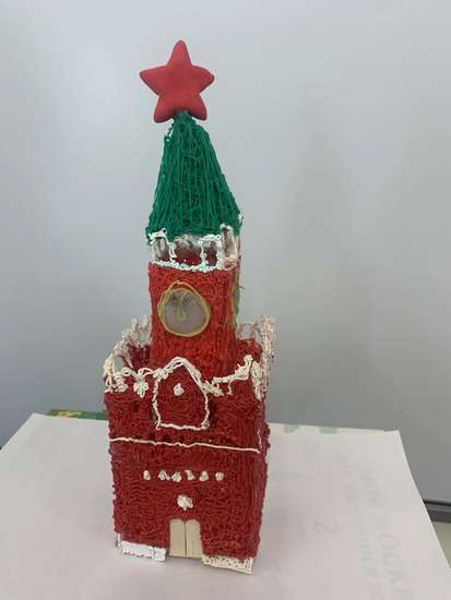 Спасская башня 3d-ручкой