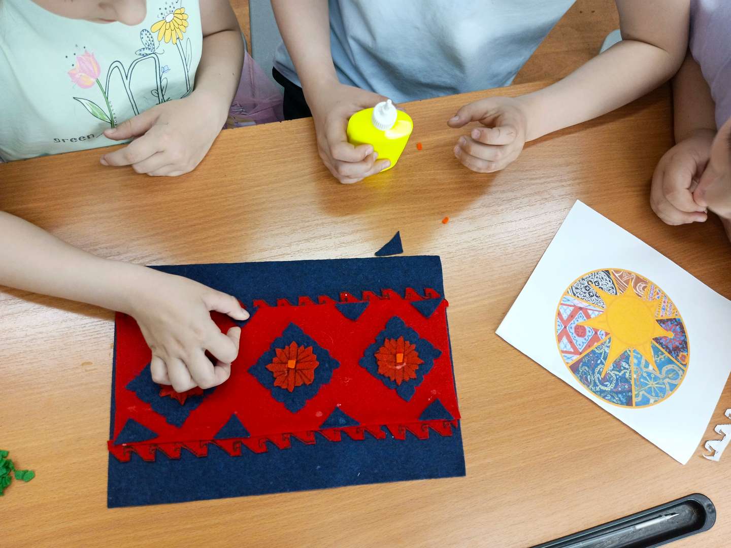 Сбор элементов ковра