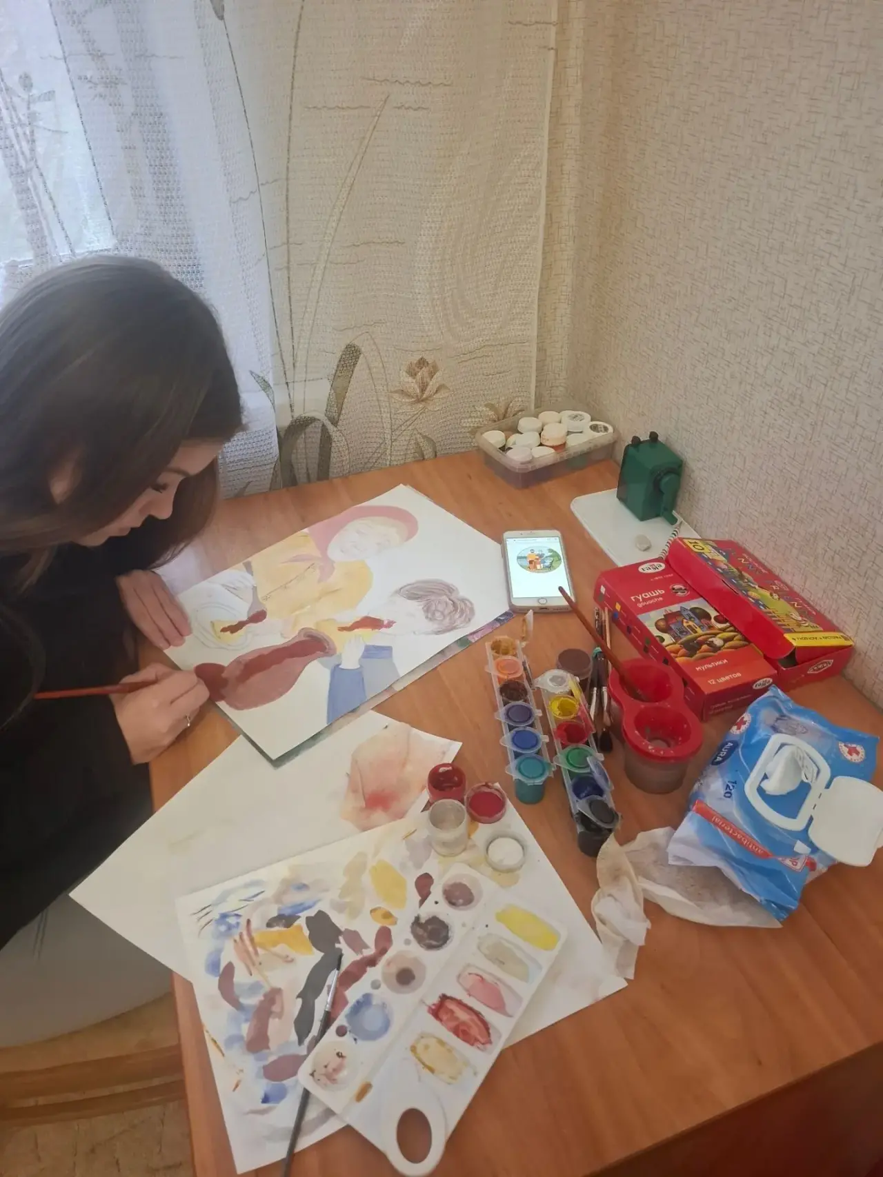 Продолжаю выполнять работу.