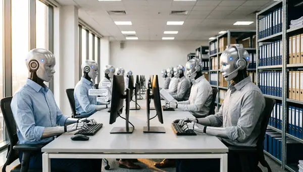 ИИ чат-боты как цифровые сотрудники отвечают на сообщения и звонки