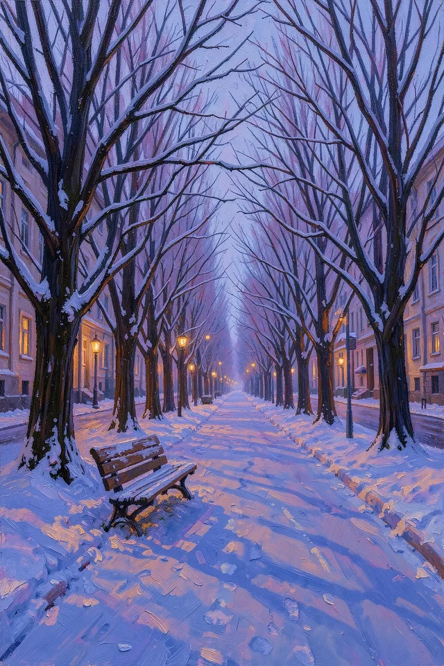 Белгород. Зимний бульвар
