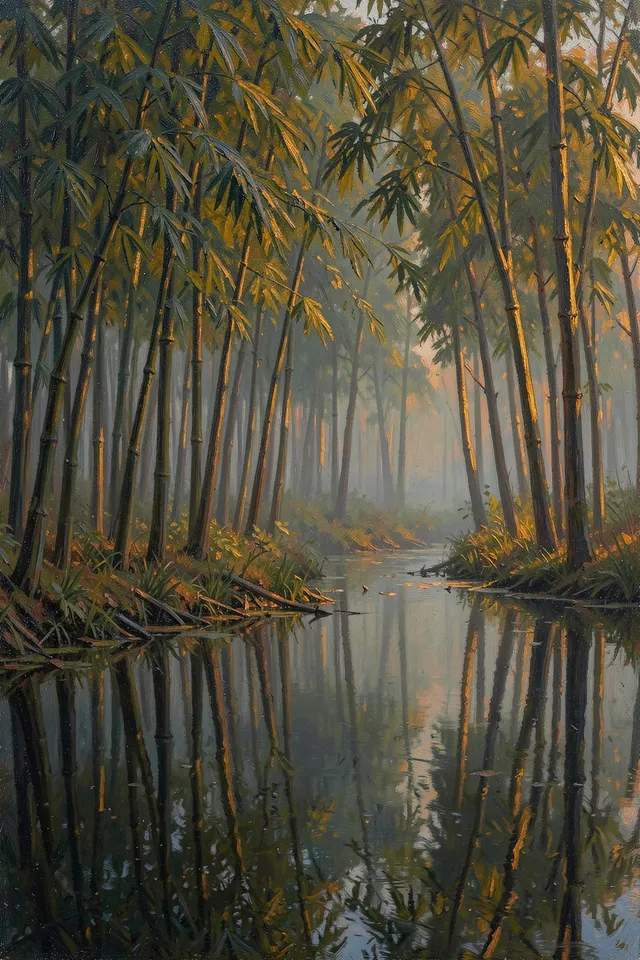Бамбук у воды