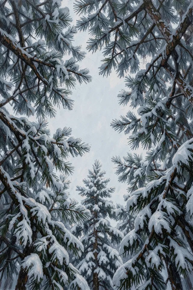 Ели в снегу