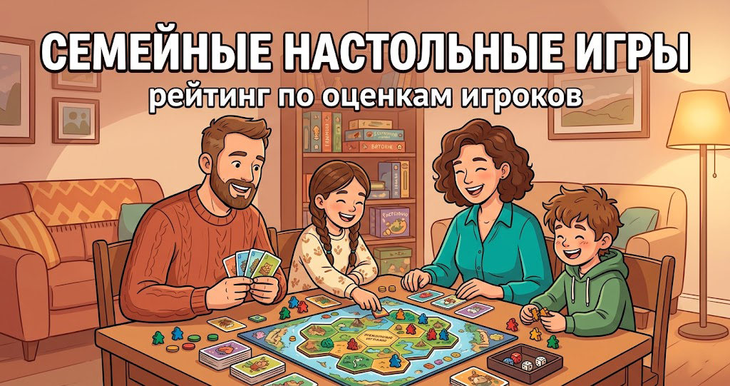 Семейные настольные игры: рейтинг по оценкам игроков
