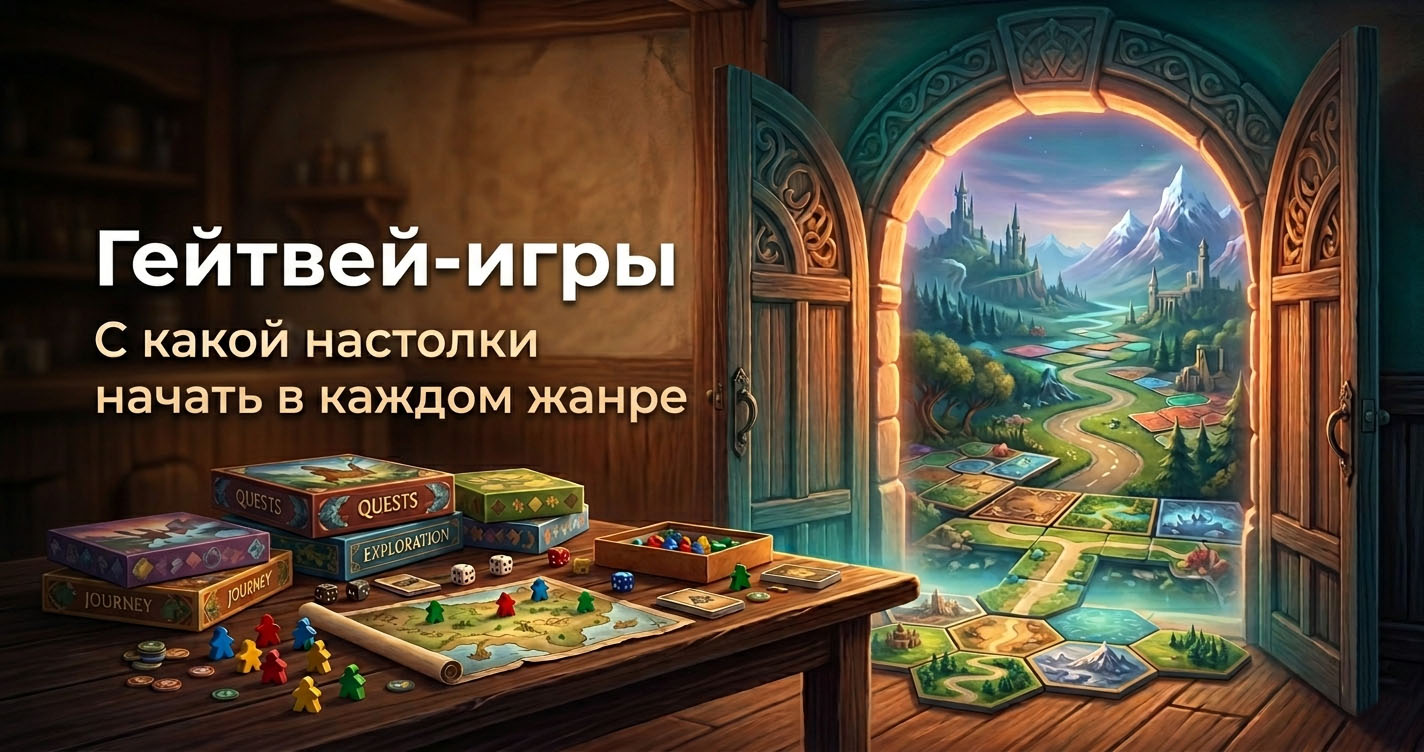 Гейтвей-игры 2026: с какой настолки начать в каждом жанре — 12 идеальных стартовых игр