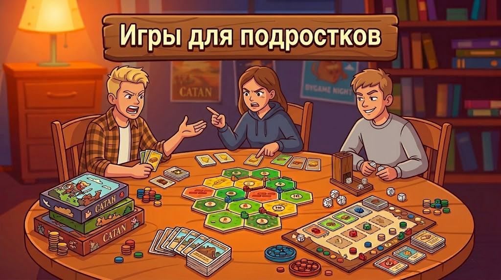 Настольные игры для подростков: рейтинг 2026 по возрасту и опыту