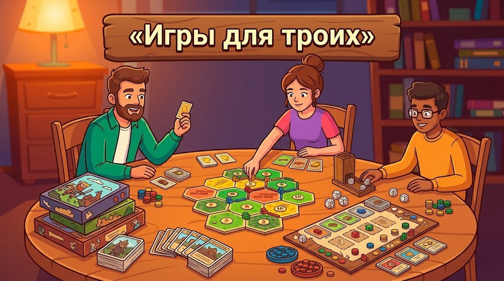 Лучшие настольные игры для троих: рейтинг по оценкам игроков
