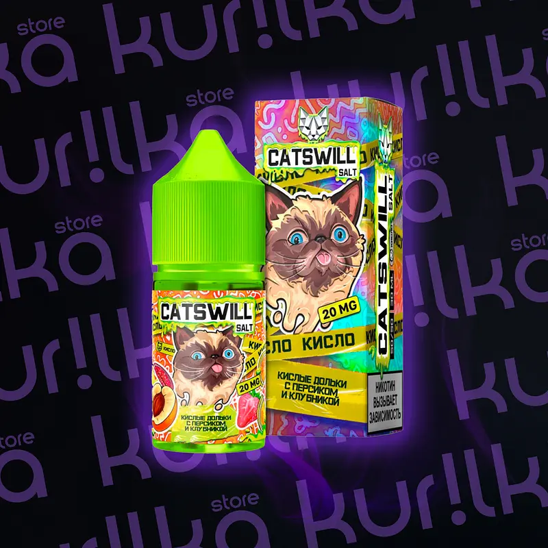 Ароматизатор Sour Catswill Salt [30мл] (Кислые Яблочно-Лимонные Колечки, 20, Кислый)