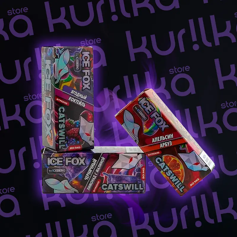 Ароматизатор Catswill x Ice Fox [30мл] (Мамба Яблоко Киви, 20, Холодок)