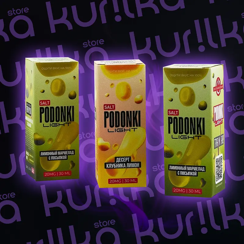 Ароматизатор Podonki Light [30мл] (ДЕСЕРТ КЛУБНИКА ЛИМОН, 20, Без холодка)