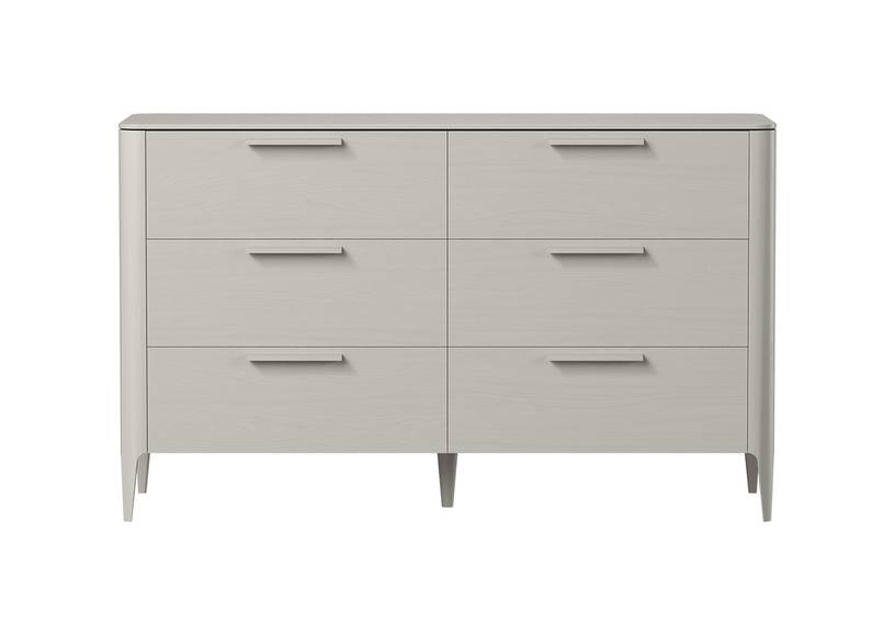 Комод Type oak 6 ящиков ширина 140 см (серо-бежевый) #1