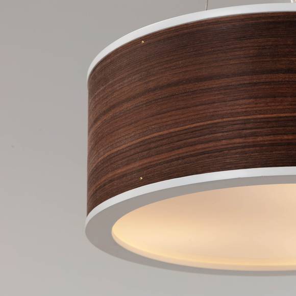 Jupiter Chandelier M - американский орех - белый - на струнном подвесе #1