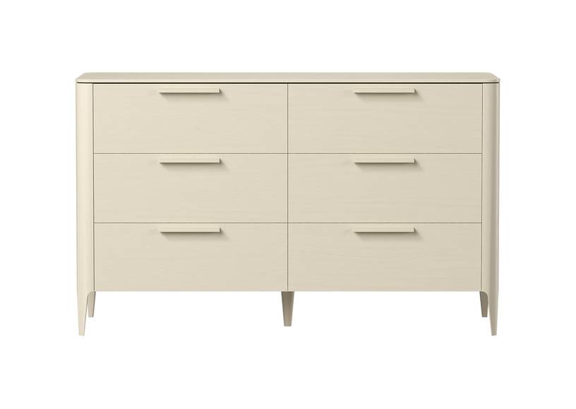 Комод Type oak 6 ящиков ширина 170 см (молочный) #1
