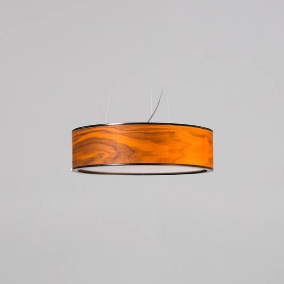 Jupiter Chandelier M - американский орех - черный - на струнном подвесе #1