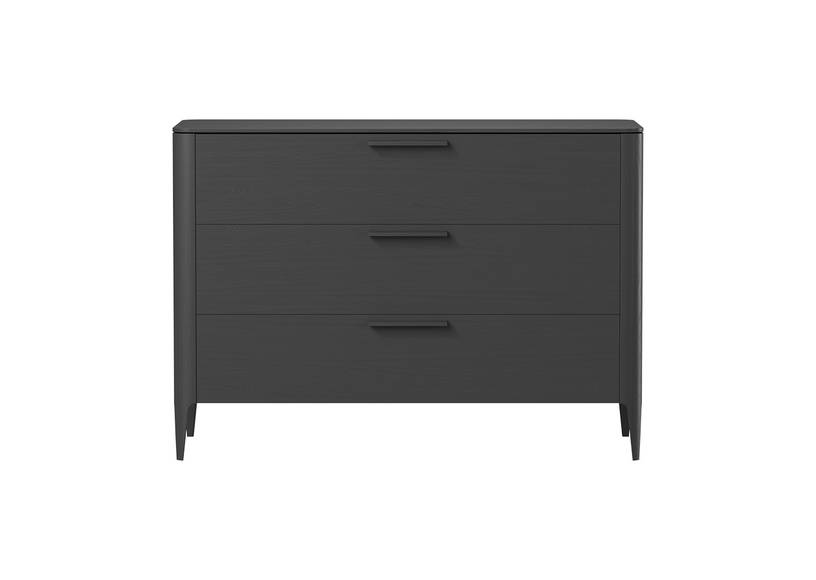Комод Type oak 3 ящика ширина 120 см (черный) #1