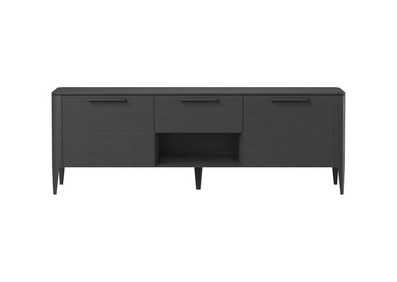 Тумба под ТВ Type oak ширина 160 см (черный) #1