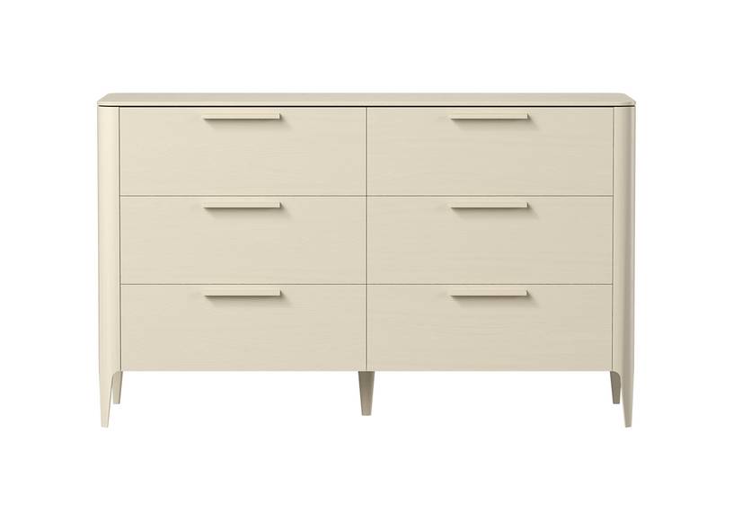 Комод Type oak 6 ящиков ширина 140 см (молочный) #1
