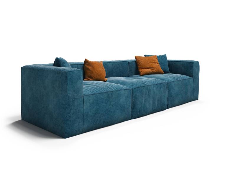 Диван Фри ДФ002 прямой трехместный - Эконом микровелюр #1