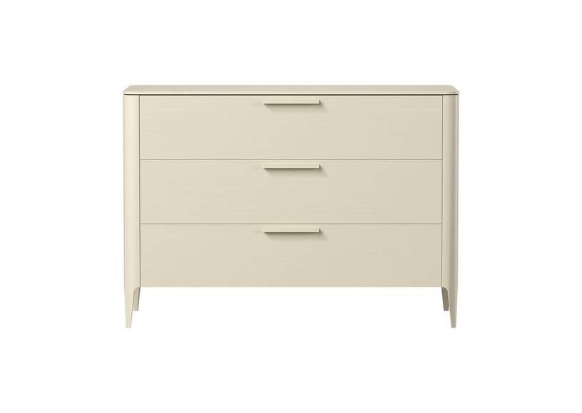 Комод Type oak 3 ящика ширина 120 см (молочный) #1