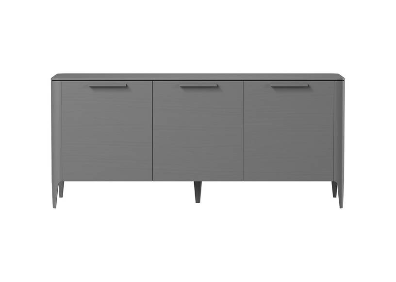 Тумба Type oak 3 двери ширина 160 см (серый) #1