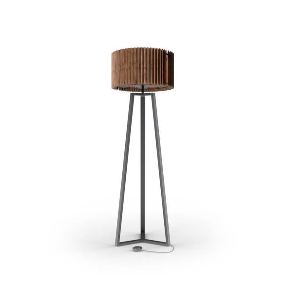 Rotor Floor Lamp - американский орех - Черный #1