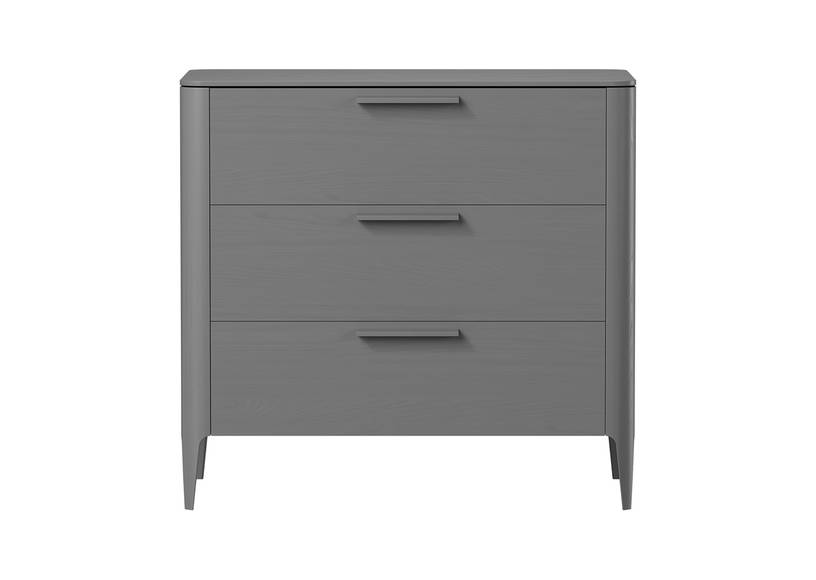 Комод Type oak 3 ящика ширина 90 см (серый) #1
