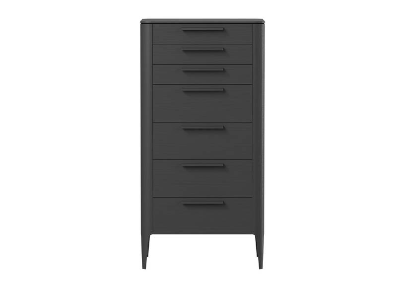 Комод Type oak высокий 7 ящиков (черный) #1