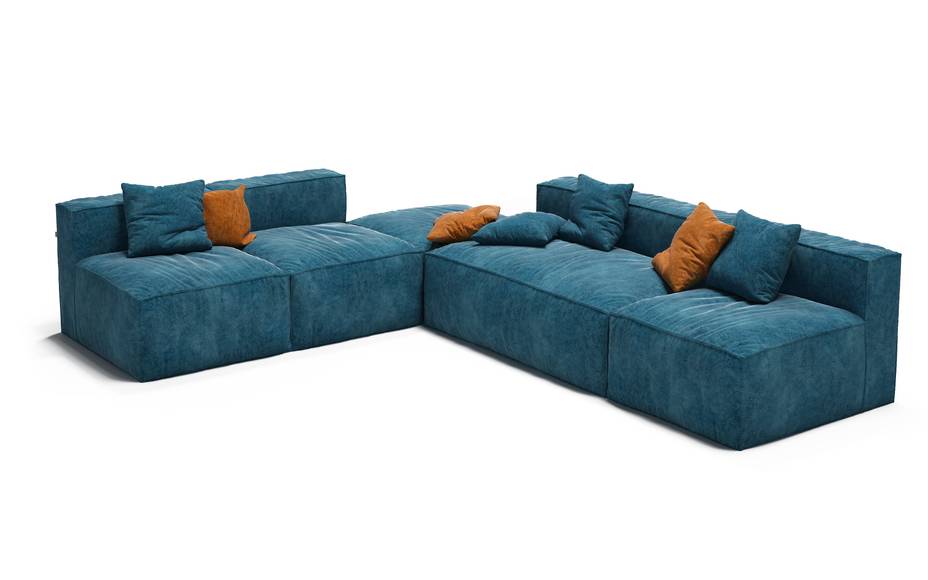 Диван Фри ДФ004 угловой 5 модулей - Эконом микровелюр #1