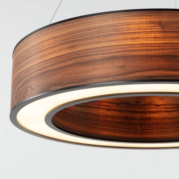 Подвесной светильник Jupiter Ring L - американский орех - черный #1