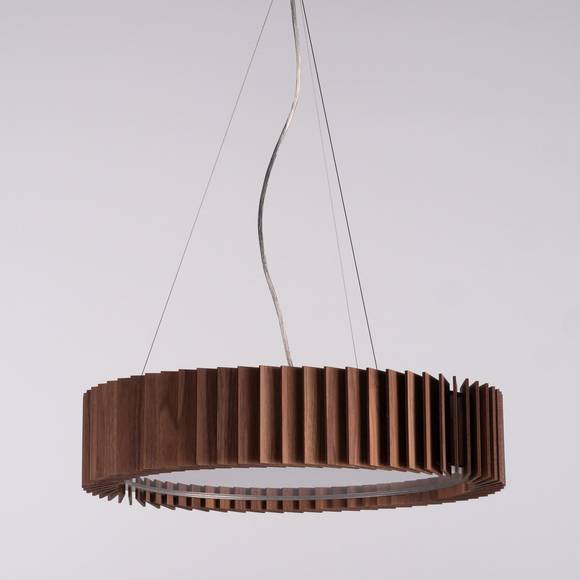 Rotor Chandelier M - американский орех - на струнном подвесе #1