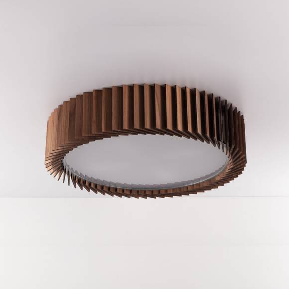 Rotor Chandelier M - американский орех - вплотную к потолку #1