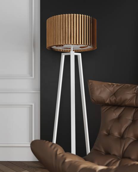Rotor Floor Lamp - дуб - Белый #1