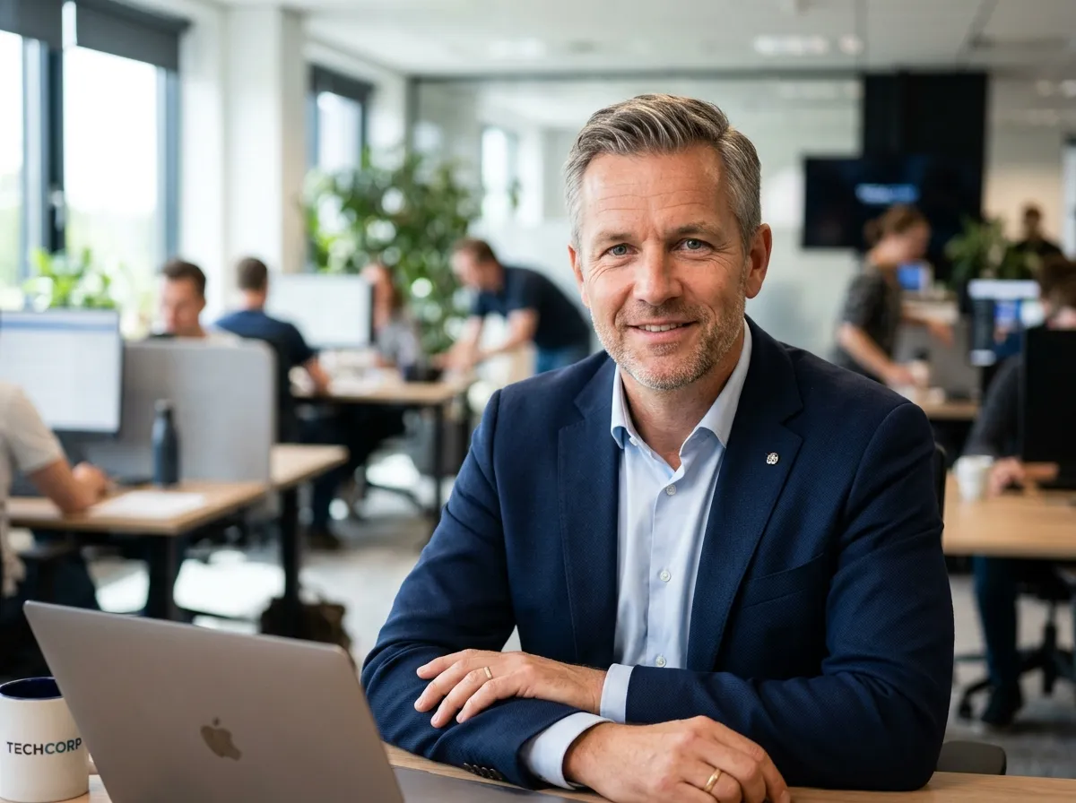 Мужчина крупным планом в офисе