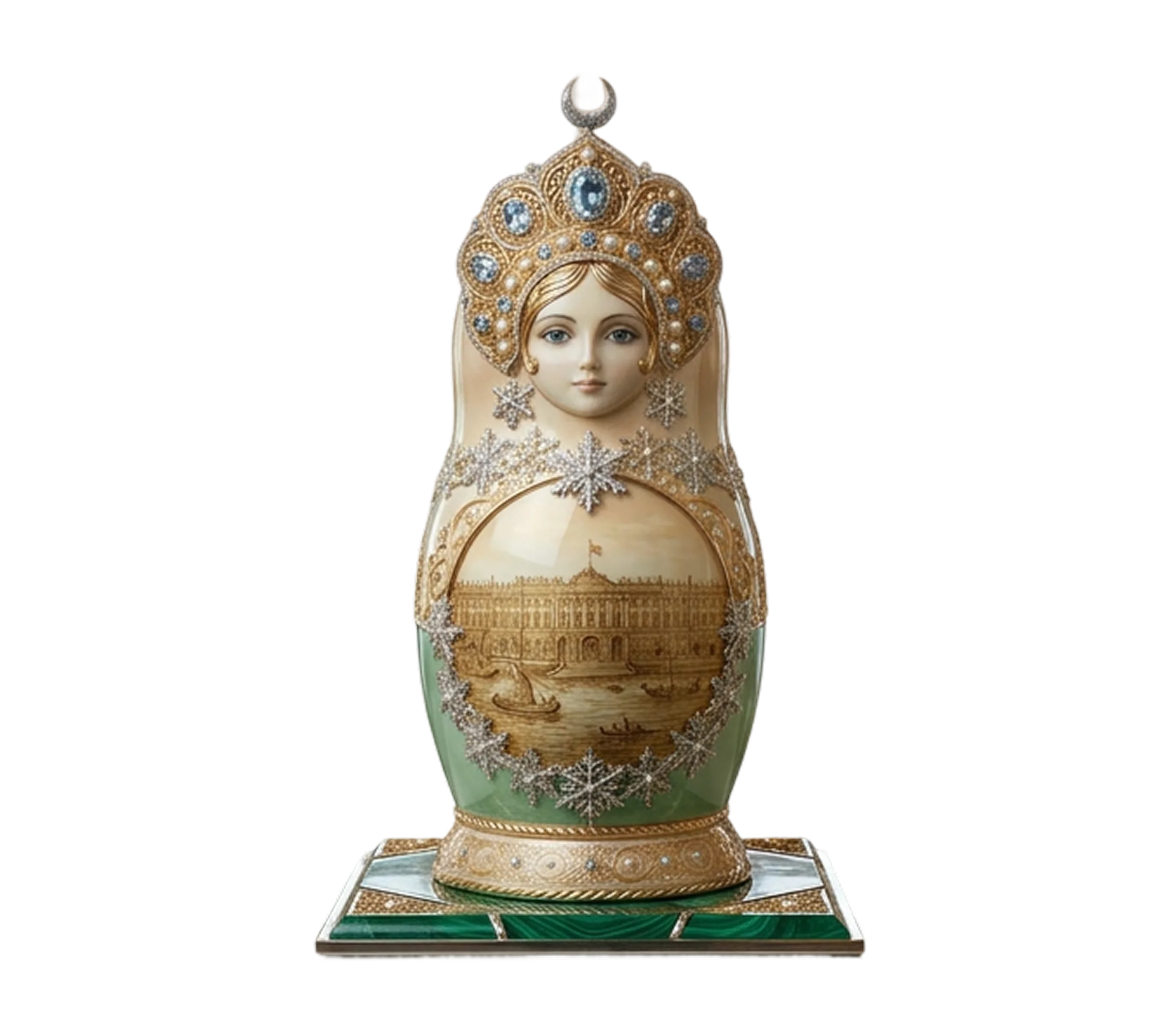 Matryoshka doll representing Saint Petersburg