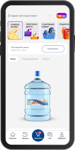 application mockup