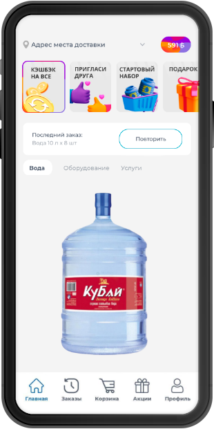 application mockup