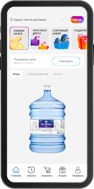 application mockup