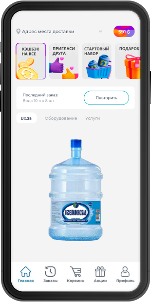 application mockup