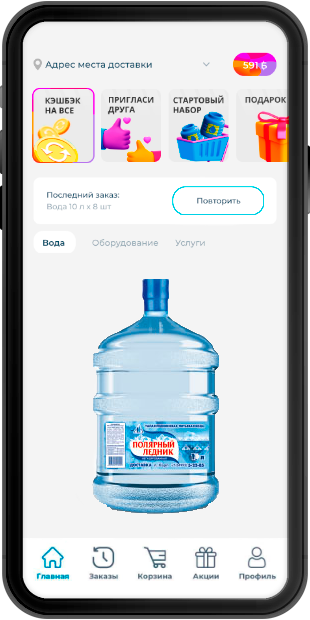 application mockup