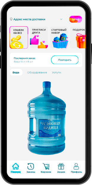 application mockup