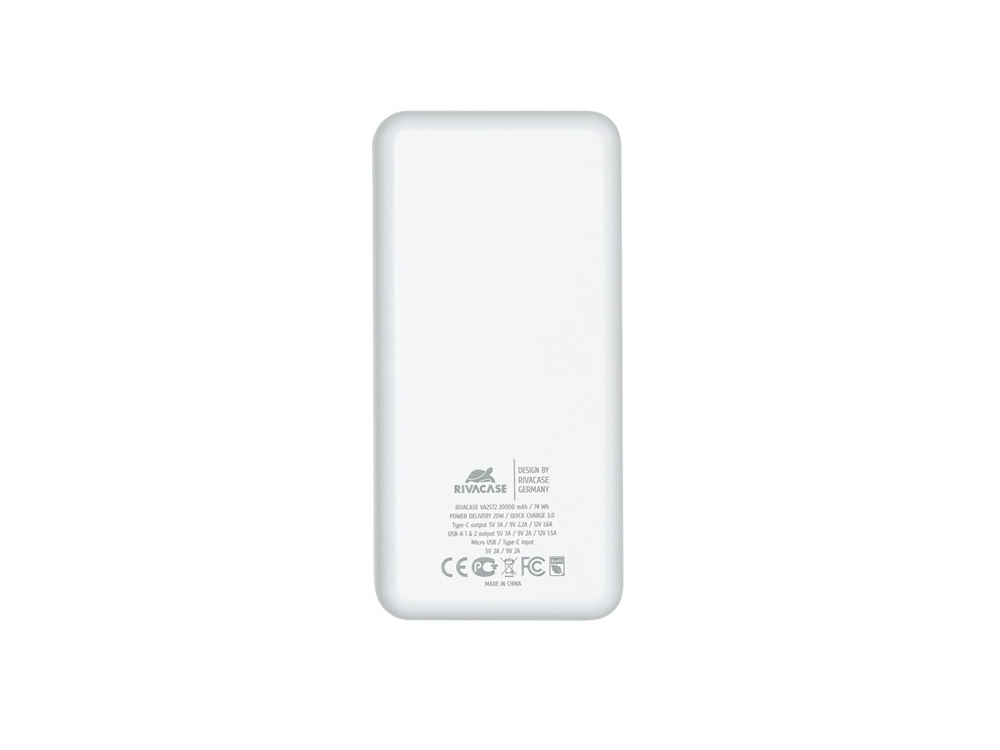        QC/PD VA2572, 20000 mAh