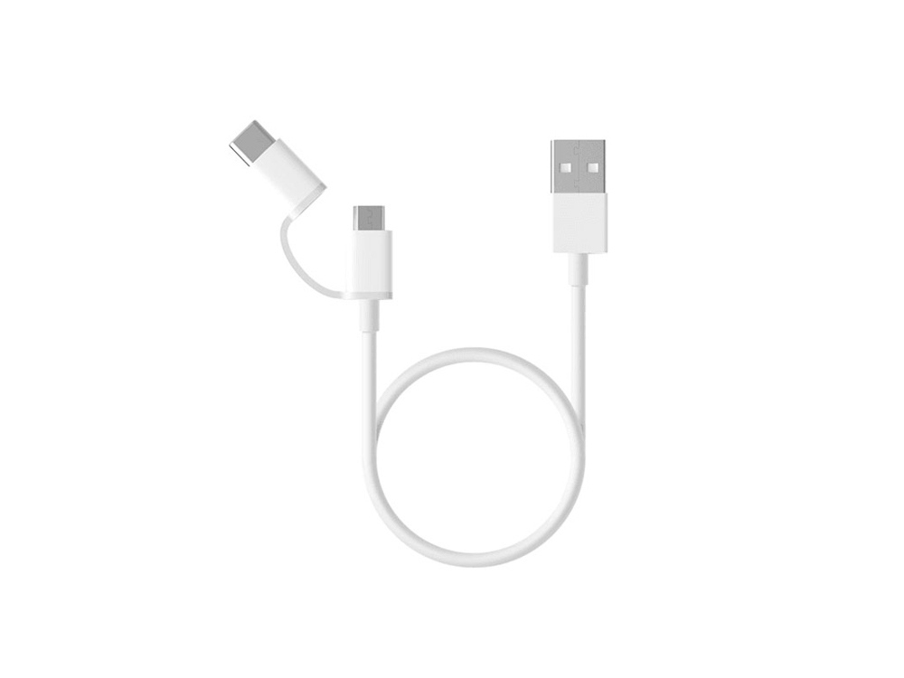 ,   Mi 2-in-1 USB Cable Micro-USB to Type C, 30 