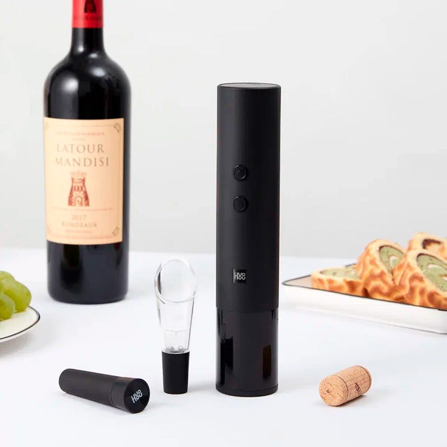    HuoHou Electric Wine Bottle Opener 4 in 1, 