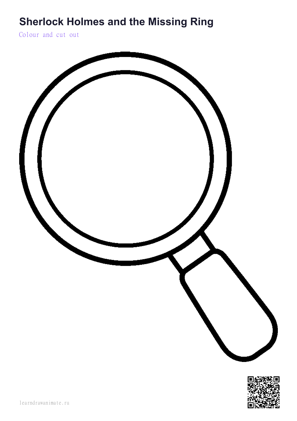 Раскраска magnifier — magnifier coloring page