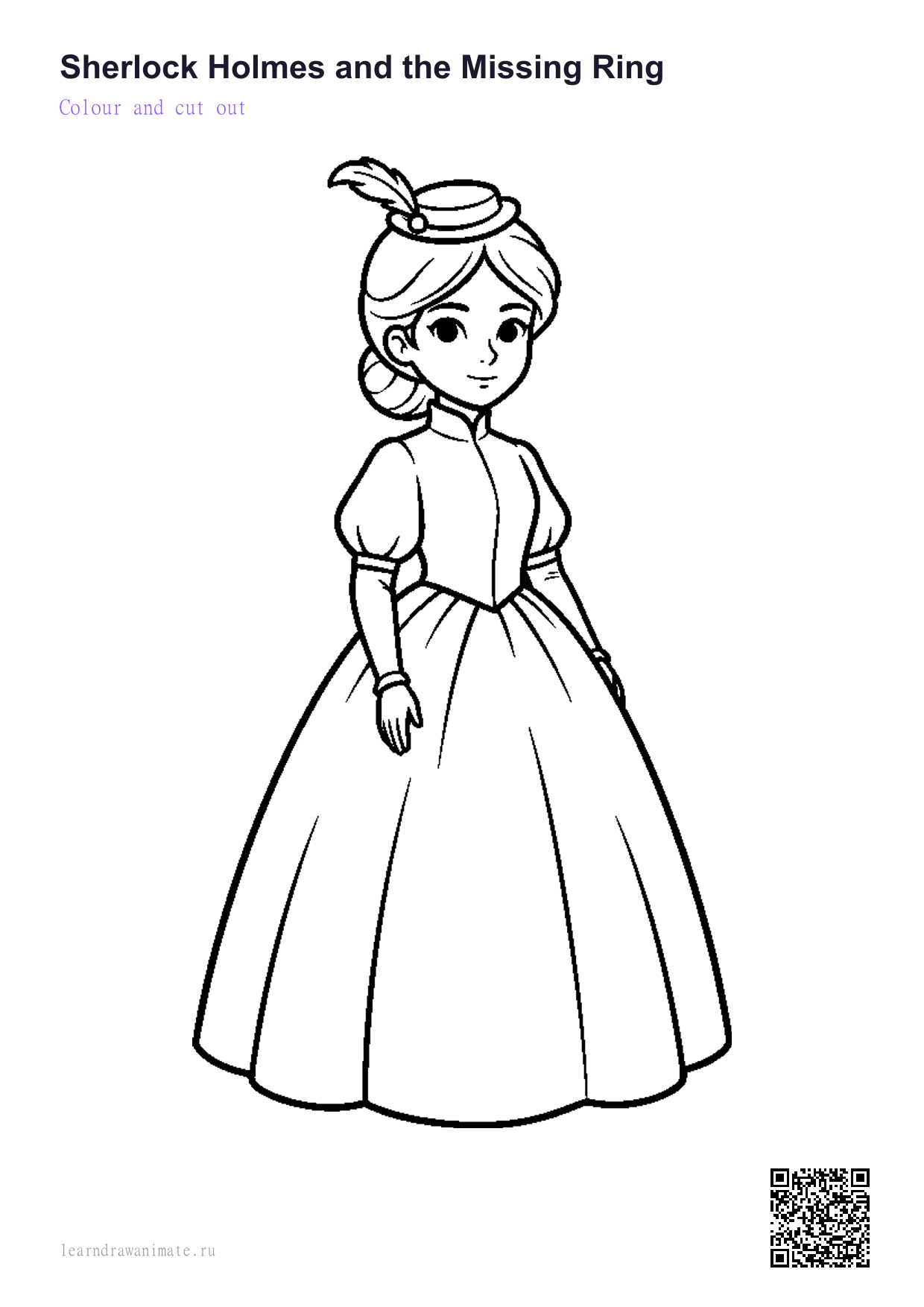 Раскраска lady — lady coloring page