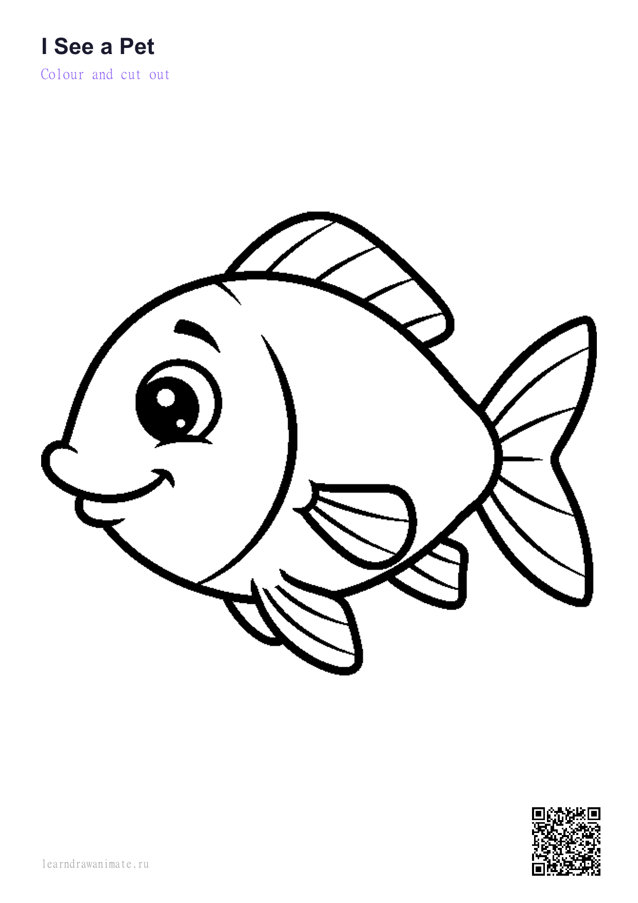 Раскраска рыба — fish coloring page