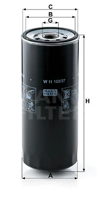 Маслянный фильтр аналог LF3730 MANN-FILTER W1110237 Маслянный фильтр аналог LF3730 MANN-FILTER W1110237