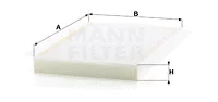 фильтр салона MANN-FILTER CU3569 фильтр салона MANN-FILTER CU3569