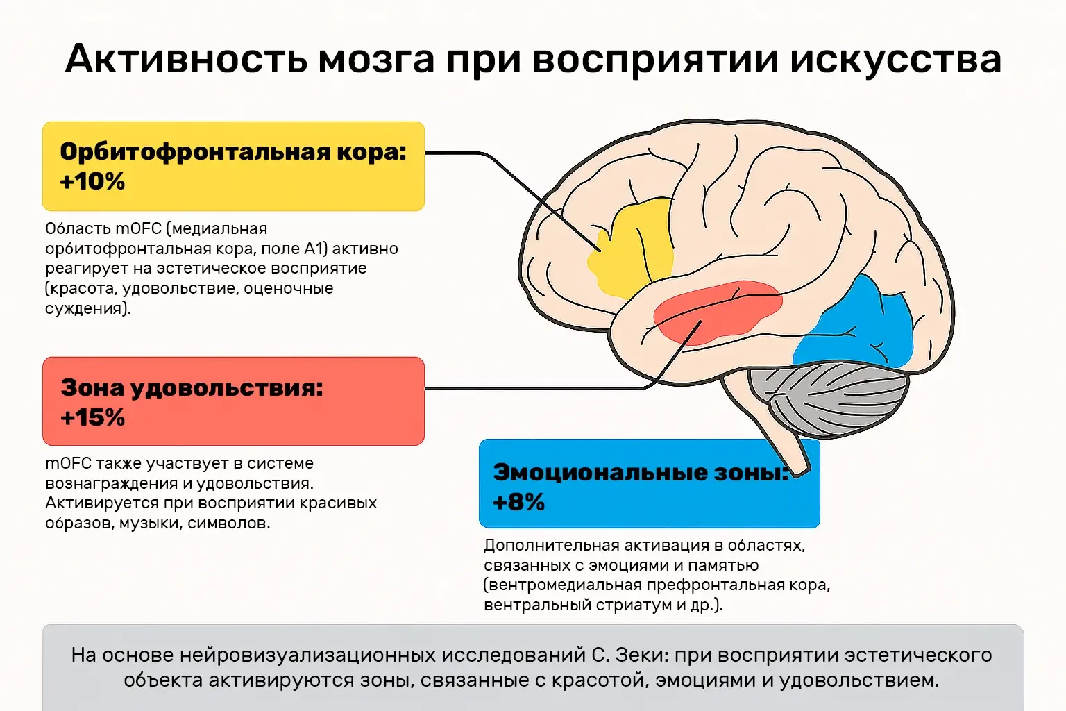 Активность мозга при восприятии искусства